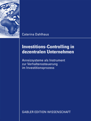 cover image of Investitions-Controlling in dezentralen Unternehmen